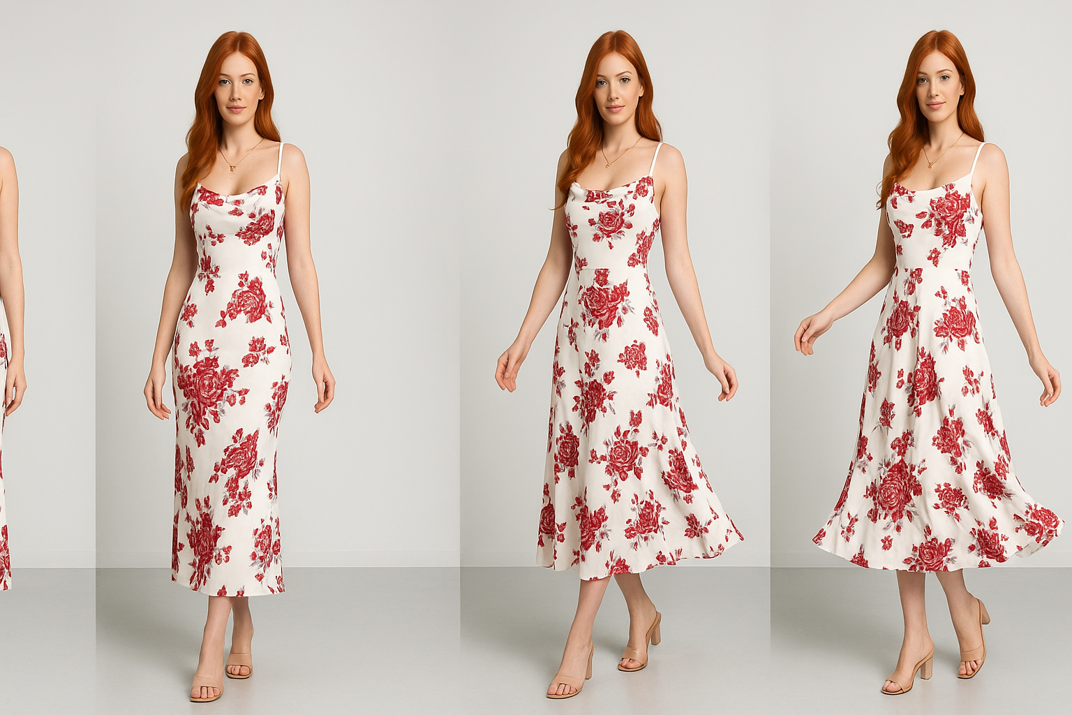 This is a stunning vintage-inspired floral maxi dress that beautifully blends elegance and femininity.